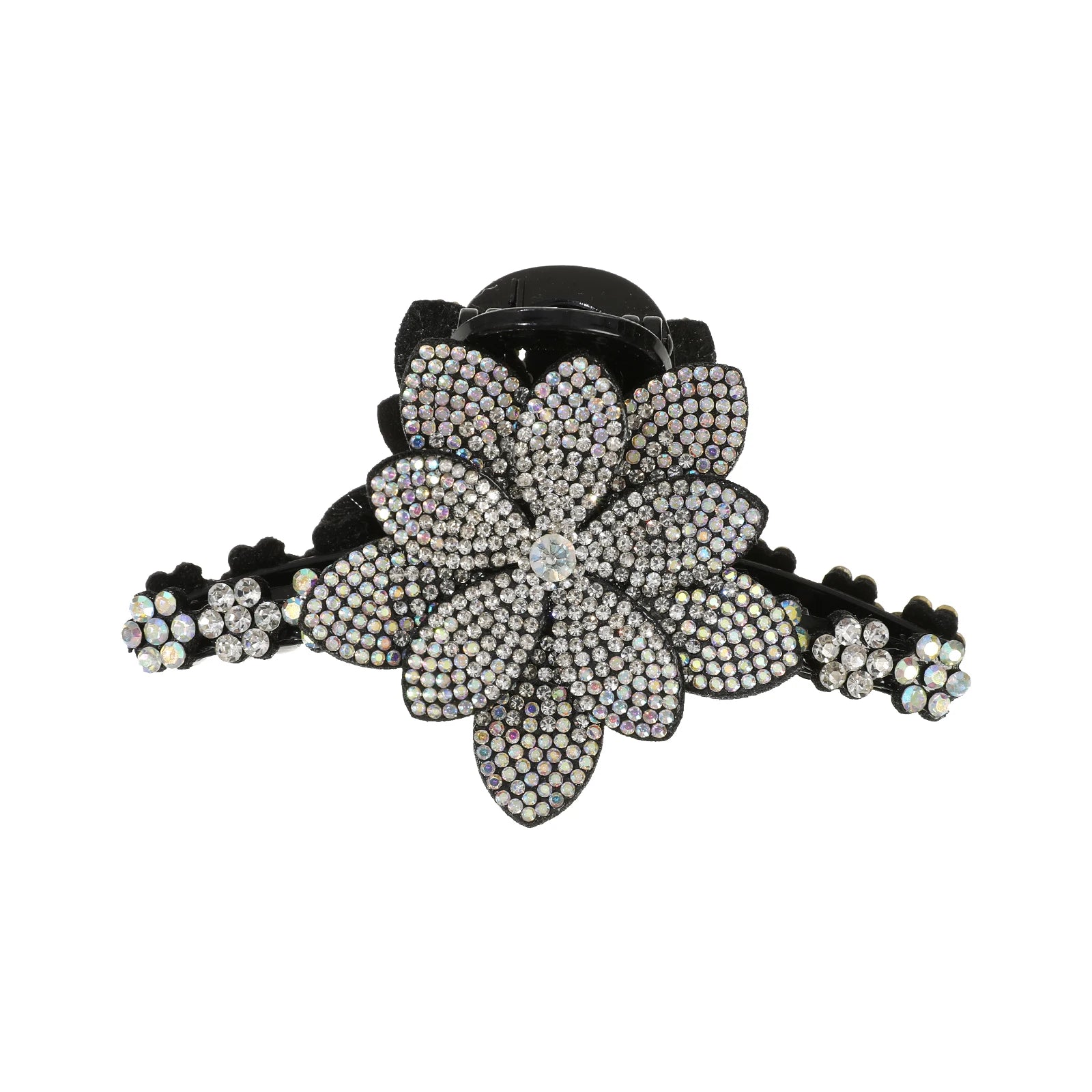 Die Haarspange „Glimmer Bloom“ – Atemberaubende florale Strass-Klammer