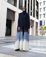 Die „Royal Archive“ Vintage Print Abaya | Offener Cardigan & Dubai Luxus Robe