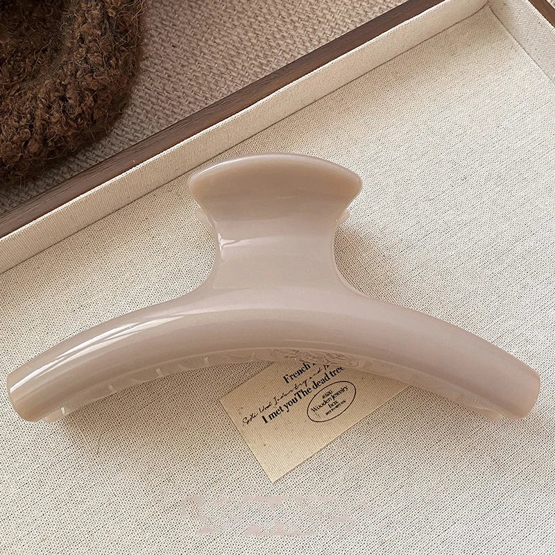 Elegant Solid 5.91in Large Hair Claw for Women