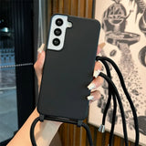 Crossbody Lanyard Soft Case for Samsung Galaxy S26 S25 S24 Ultra S23 FE