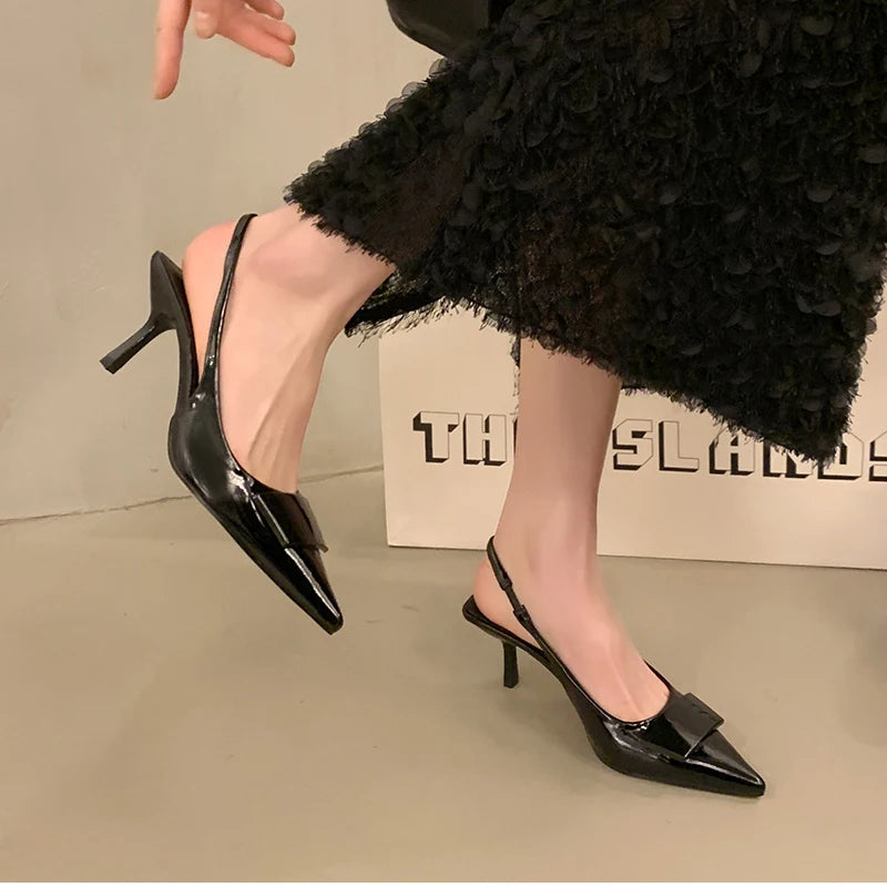 Women’s High Heel Sandals – Fashion Pointed Toe Slingback Shoes