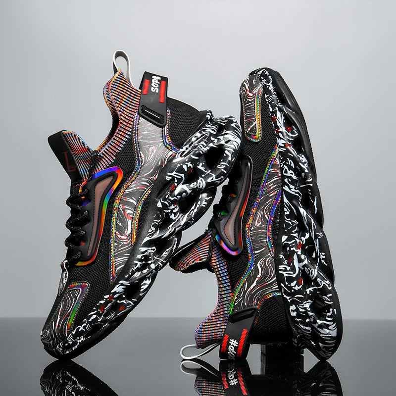 Luxury Mens Running Shoes – Professional Race Trainers – Breathable Male Sneakers