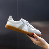 Damen Sportschuhe aus echtem Leder – Retro German Army Trainer