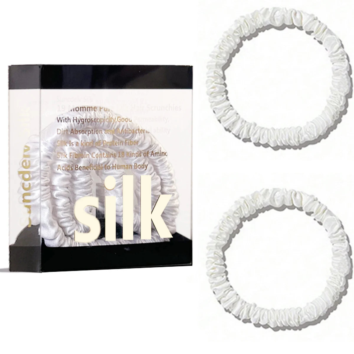 Das „Seidenfaden“-Slim-Set: Premium Skinny Scrunchies aus 100 % Maulbeerseide