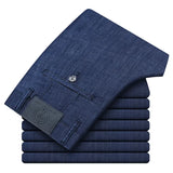 Herren Modal-Gewebe Schmale Straight Jeans | Frühling & Sommer Klassische Business Jeans