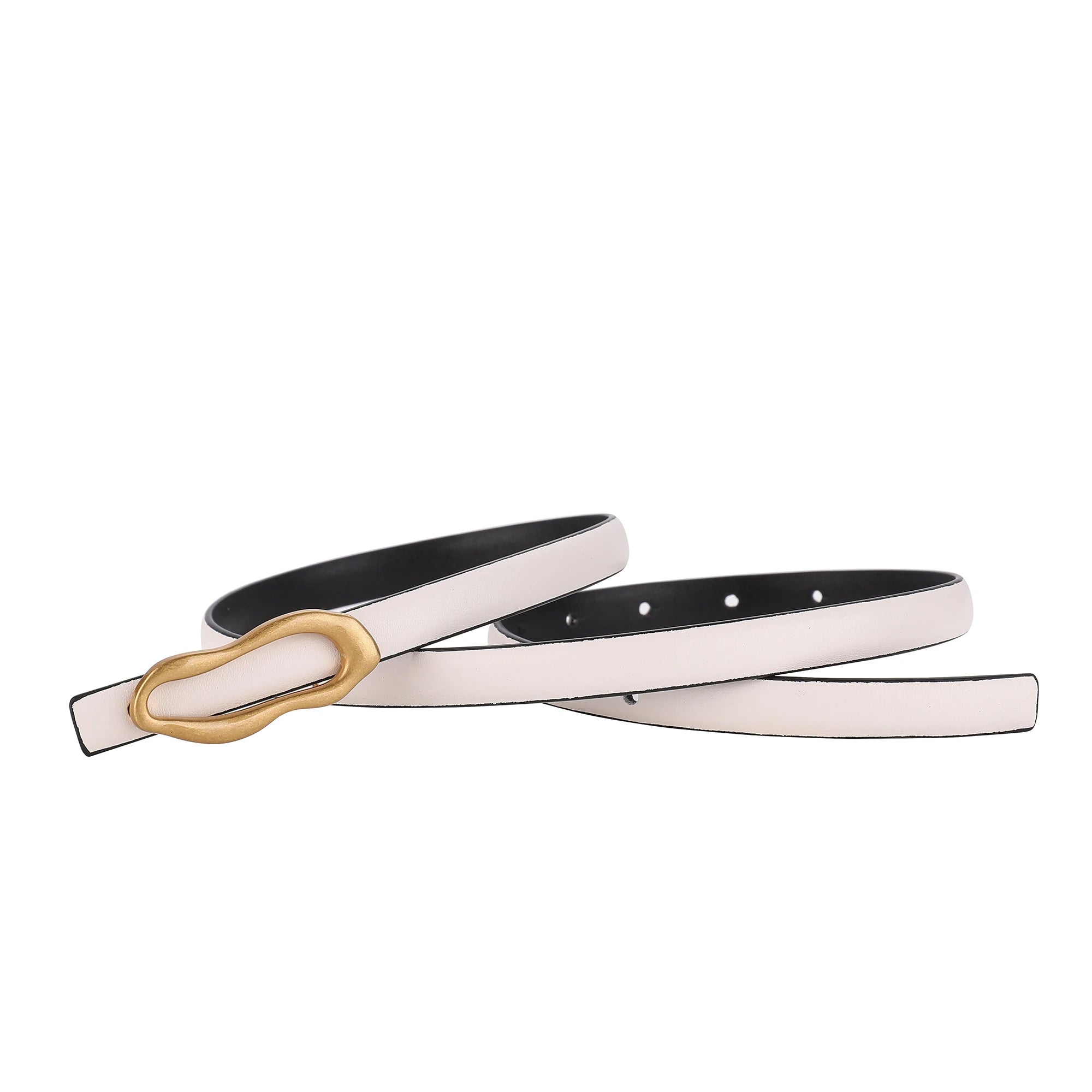 Designer Retro Gold Buckle Belt for Women – High Quality Genuine Leather Waistband