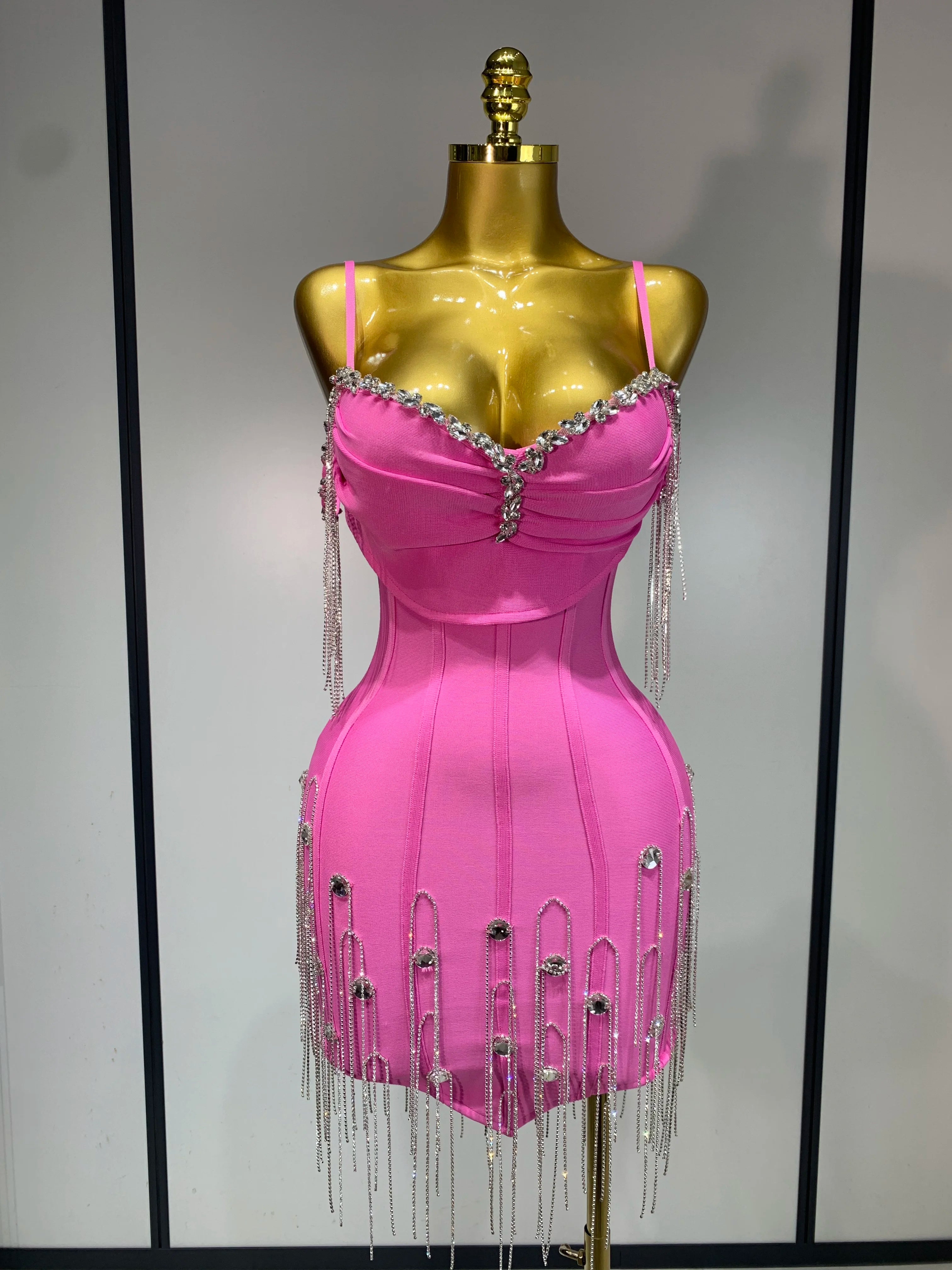 Sexy Backless Spaghetti Strap Bodycon Dress Elegant Prom, Club & Party Dress