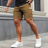 Herren Khaki Cargo-Shorts – Robuste Outdoor-Wander-Shorts