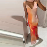 Elegantes Damen-Neckholder-Kleid mit Band – Figurformendes, ärmelloses, schulterfreies Abendkleid