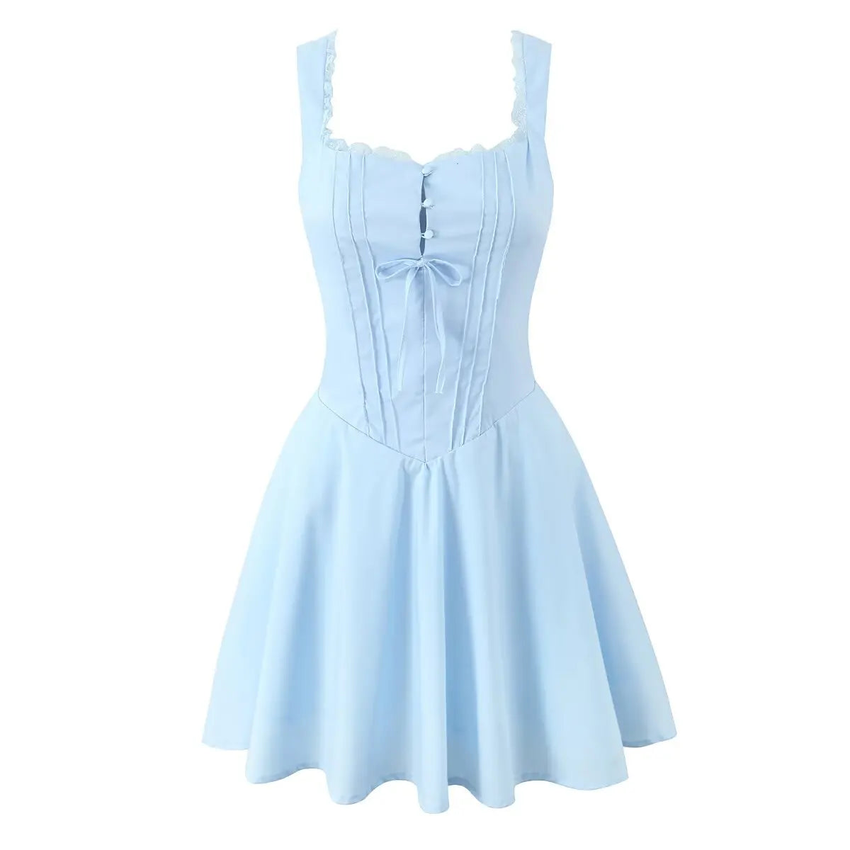 Elegantes Party-Minikleid für Damen – Sexy ärmelloses A-Linien-Sommerkleid mit niedriger Taille