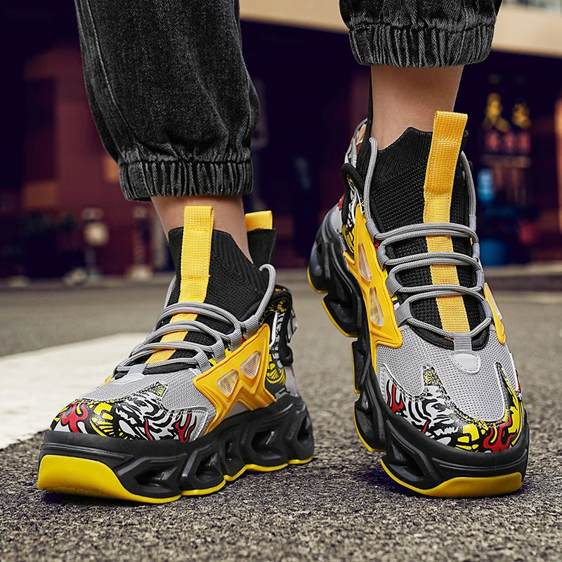 The Vanguard-X Elite | Signature Mens Luxury Trainer | Breathable Race-Spec Sneaker