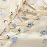 Women's Summer Elegant Floral Print V-Neck Midi Dress