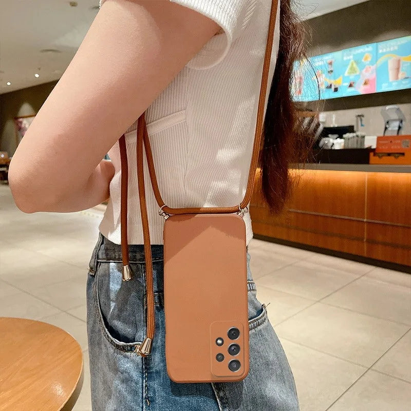 Crossbody Lanyard Case for Samsung Galaxy S26 S25 S24 S23 Ultra S22