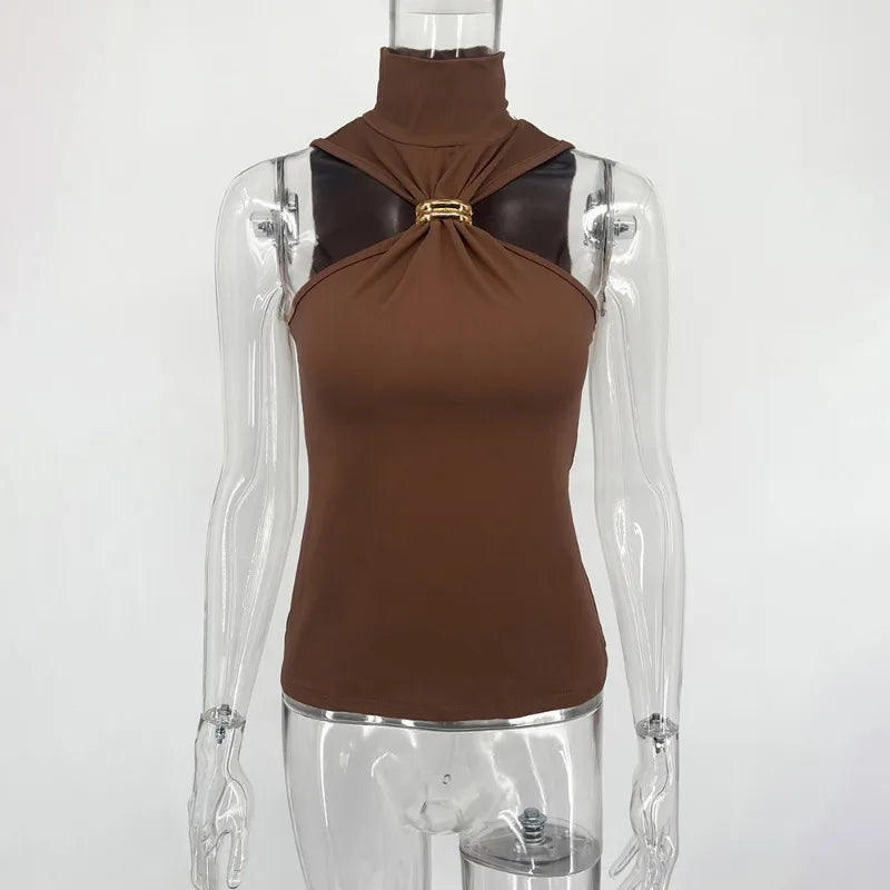 Damenmode Sommer-Tanktop – Sexy Trägerloses Enges Ärmelloses T-Shirt