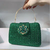 The Stellar-Glow Crystal Handbag Luxury Sparkling Diamond Clutch