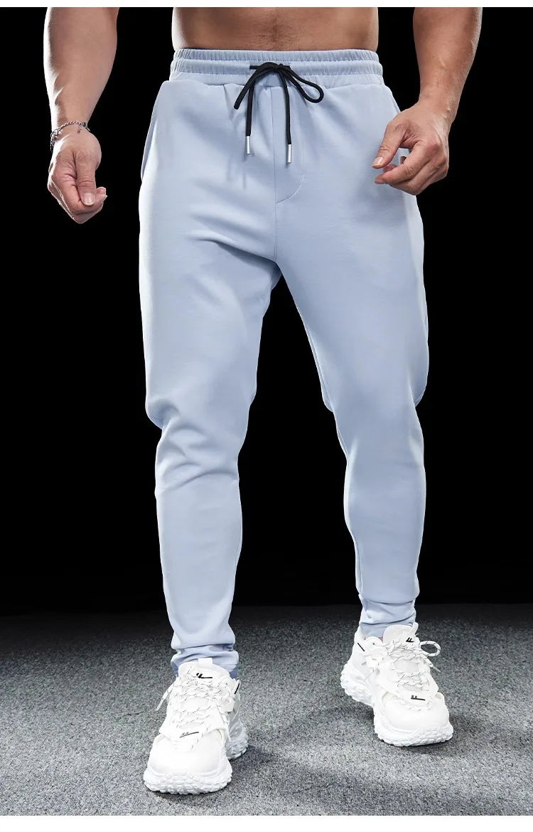 Men’s Slim-Stretch Gym Fitness Trousers | Quick-Drying Breathable Training Pants