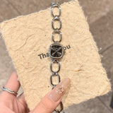 Die Ätherische Quadrat: Neue Luxus-Skelett-Armbanduhr – Exquisite Quarzuhr mit hohlen Gliedern