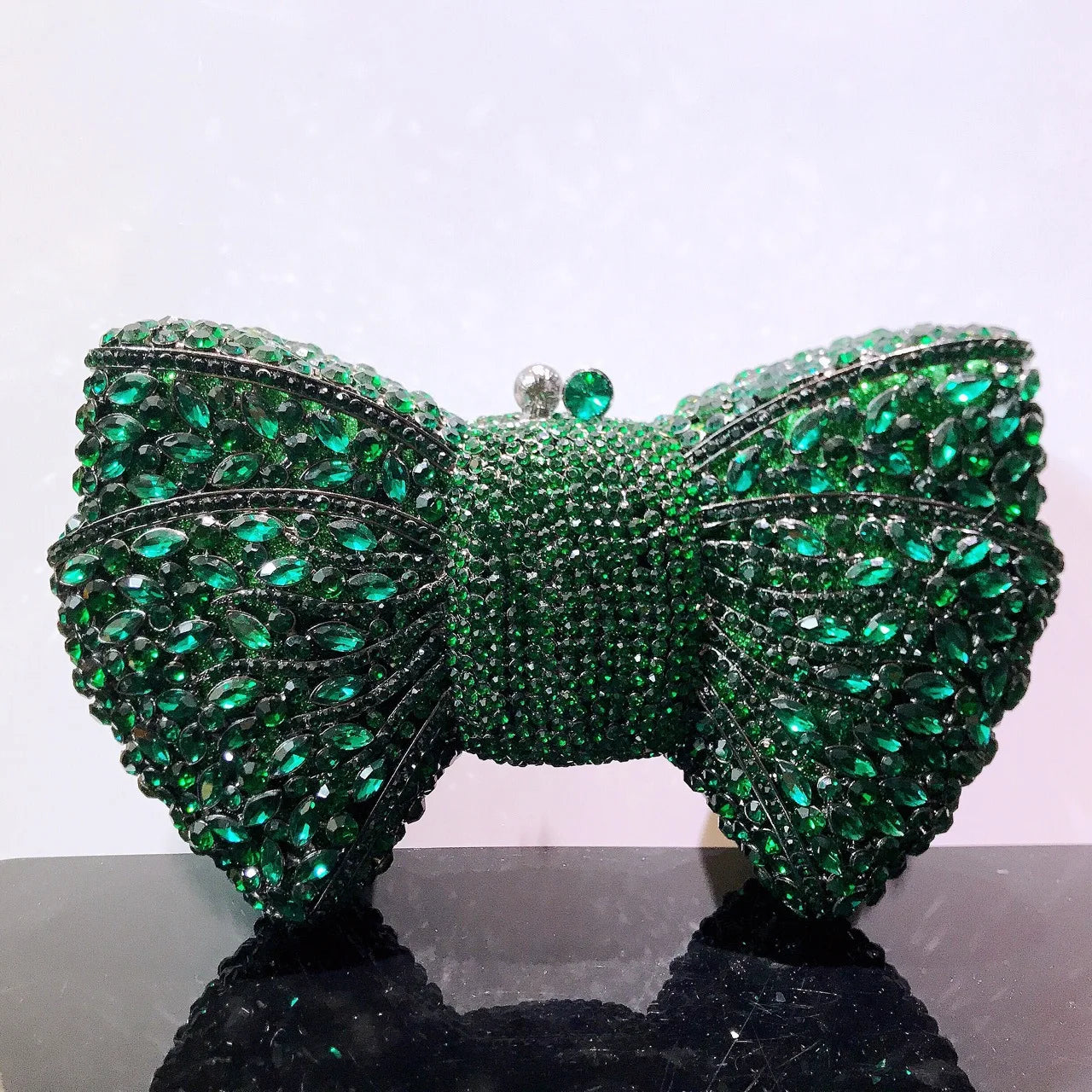 The Siren-Glow Bow Clutch Luxury Diamond-Inlaid Evening Bag