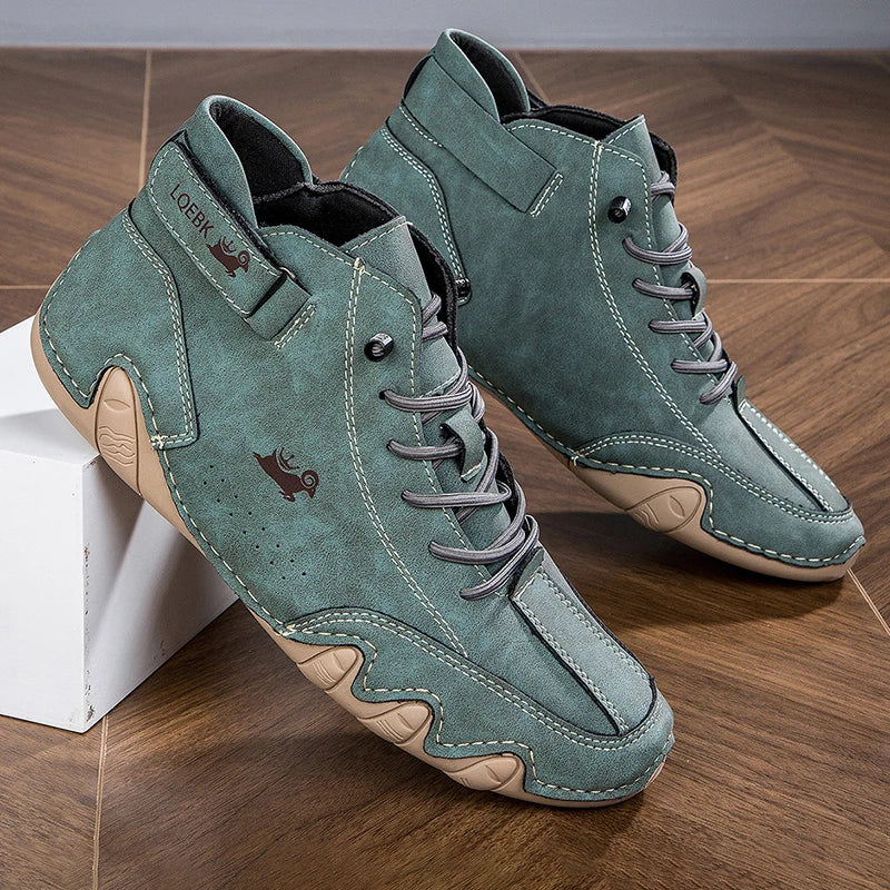 Herren Leder Freizeitsneaker – Luxus Fashion Outdoor Walking Schuhe