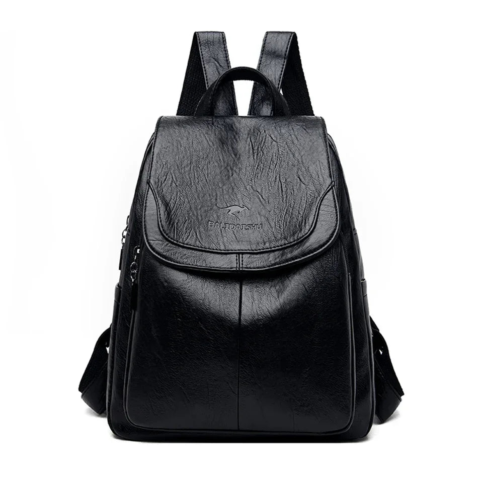 Women's Soft Leather Fashion Backpack | Ladies Designer Shoulder Bag