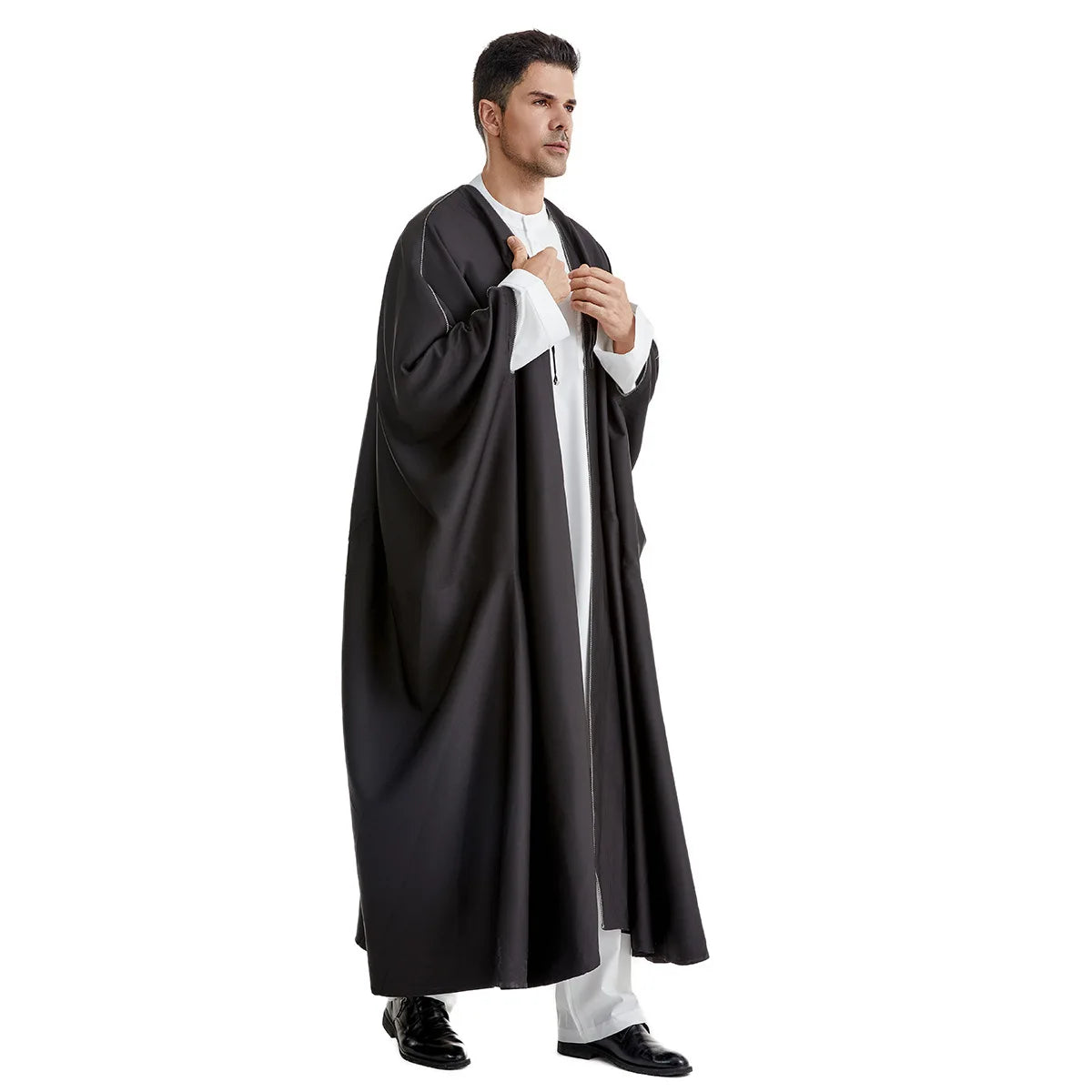 Offener Abaya-Cardigan für Herren | Ramadan Djellaba und marokkanische Jubba Thobe