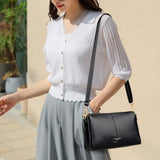The Azure-Summer Silhouette Luxury Top Quality Soft Leather Handbag