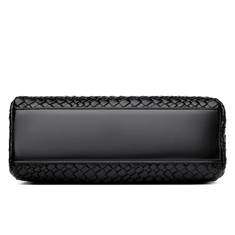 Die gewebte Wölbung Silhouette Luxus-Stricklederhandtasche