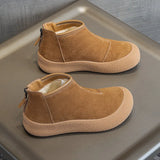 Women’s Genuine Leather Snow Boots – Thickened Warm Winter Boots