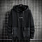 Men’s Hip Hop Streetwear Hoodie – Spring Autumn Black & Grey Sweatshirt