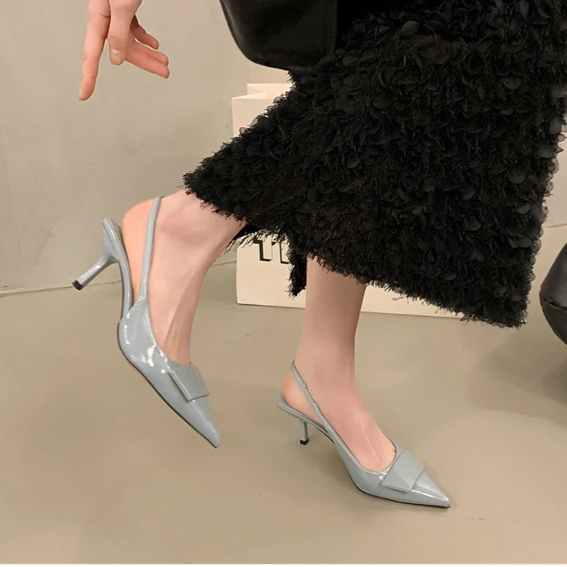 Women’s High Heel Sandals – Fashion Pointed Toe Slingback Shoes