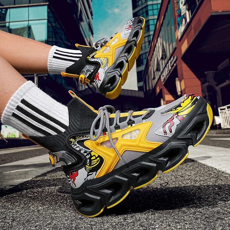 The Vanguard-X Elite | Signature Mens Luxury Trainer | Breathable Race-Spec Sneaker