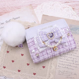 Das Petite-Bow Silhouette Lolita Kurzportemonnaie