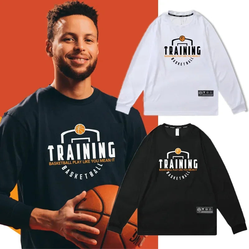 Men’s Full-Sleeve Training Jersey | Breathable Quick-Dry Basketball Shooting Shirt