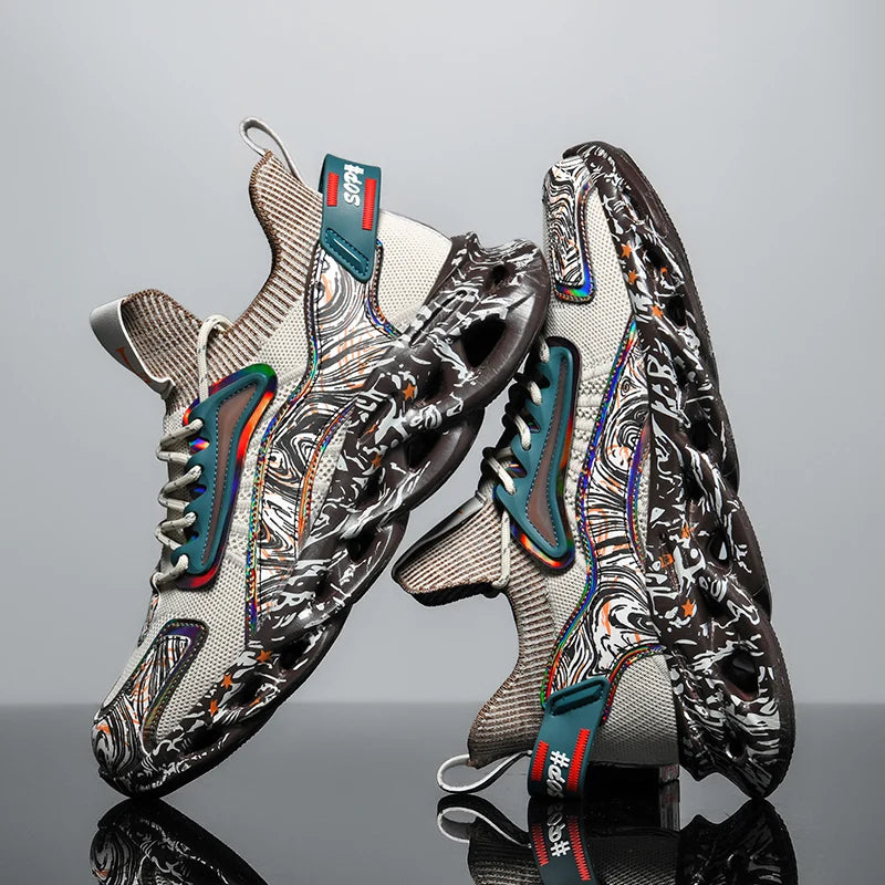 Luxury Mens Running Shoes – Professional Race Trainers – Breathable Male Sneakers