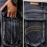Men's High Street Oversized Cargo Jeans | American Vintage Loose Fit Denim