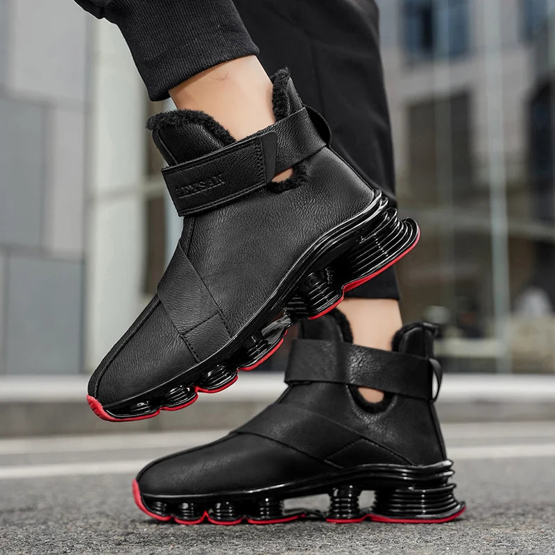 Der „Arctic-Core“ Winter-Trainer | Wasserdichter Luxus-Herrenstiefel | Plüschgefütterter warmer Sneaker