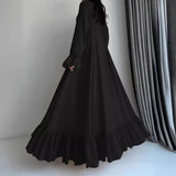 Muslim Women’s Abaya with Sash | Elegant Moroccan Jalabiya and Dubai Kaftan