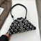 The Silver-Spike Silhouette Metal Stud Rivet Shoulder Bag