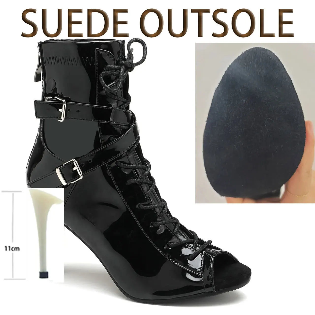 Professional Women’s Latin Dance Sandals – Thin High Heel Stilettos