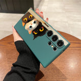 Three Little Kittens Silicone Case for Samsung Galaxy S25 S24 S23 Ultra