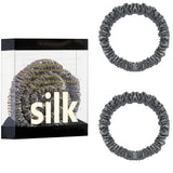 Das „Seidenfaden“-Slim-Set: Premium Skinny Scrunchies aus 100 % Maulbeerseide
