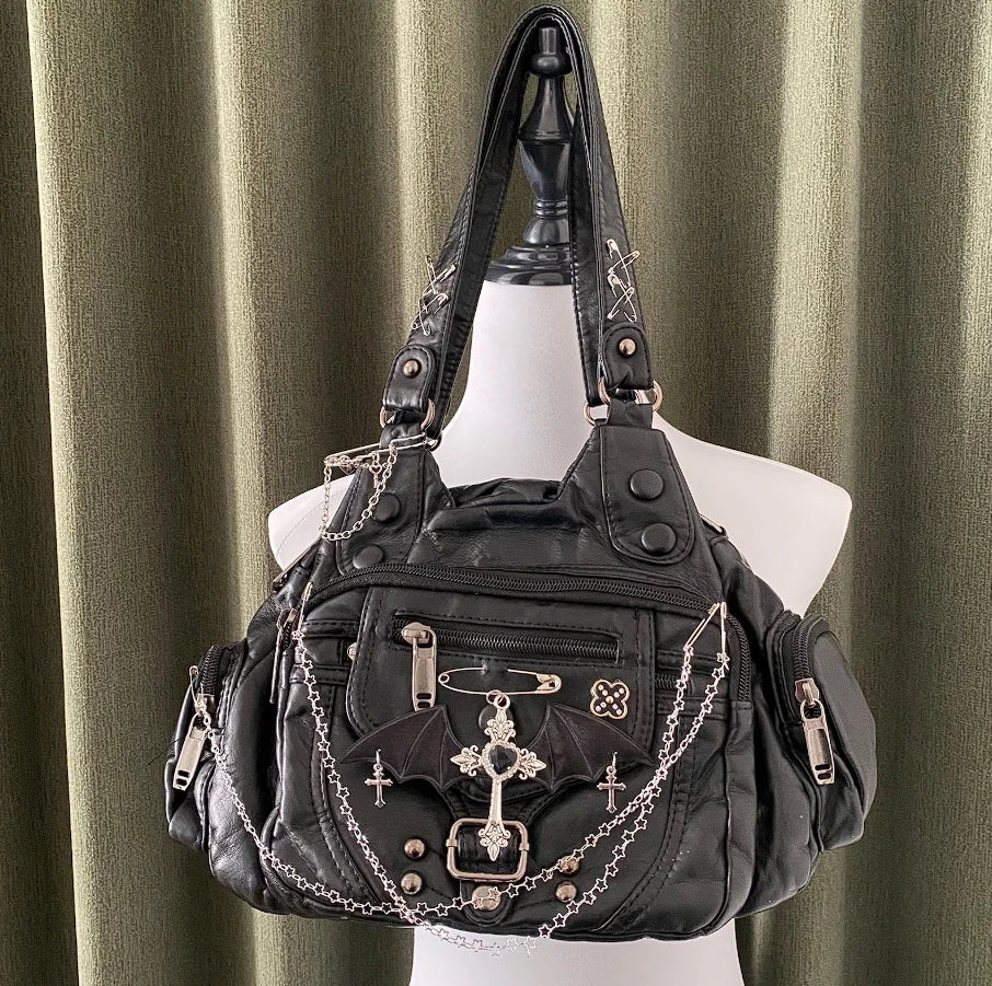 Die Shadow-Tote Silhouette Original Y2K Gothic Handtasche