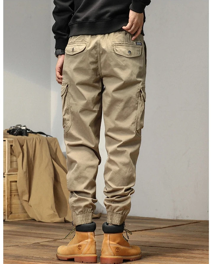 Men’s Winter Y2K Harem Tactical Utility Fleece Cargo Pants