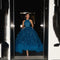 Off-the-Shoulder Blue Prom Dress | Multi-Layer Evening Gown