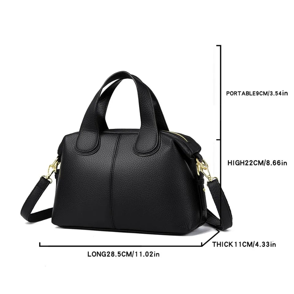 High-Quality PU Leather Small Shoulder Tote | Designer Ladies' Crossbody Bag