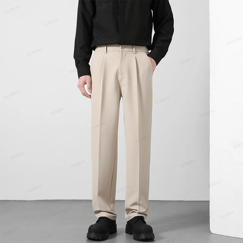 Herren Herbst Casual Business Hose – Koreanischer Stil Elastische Bundhose