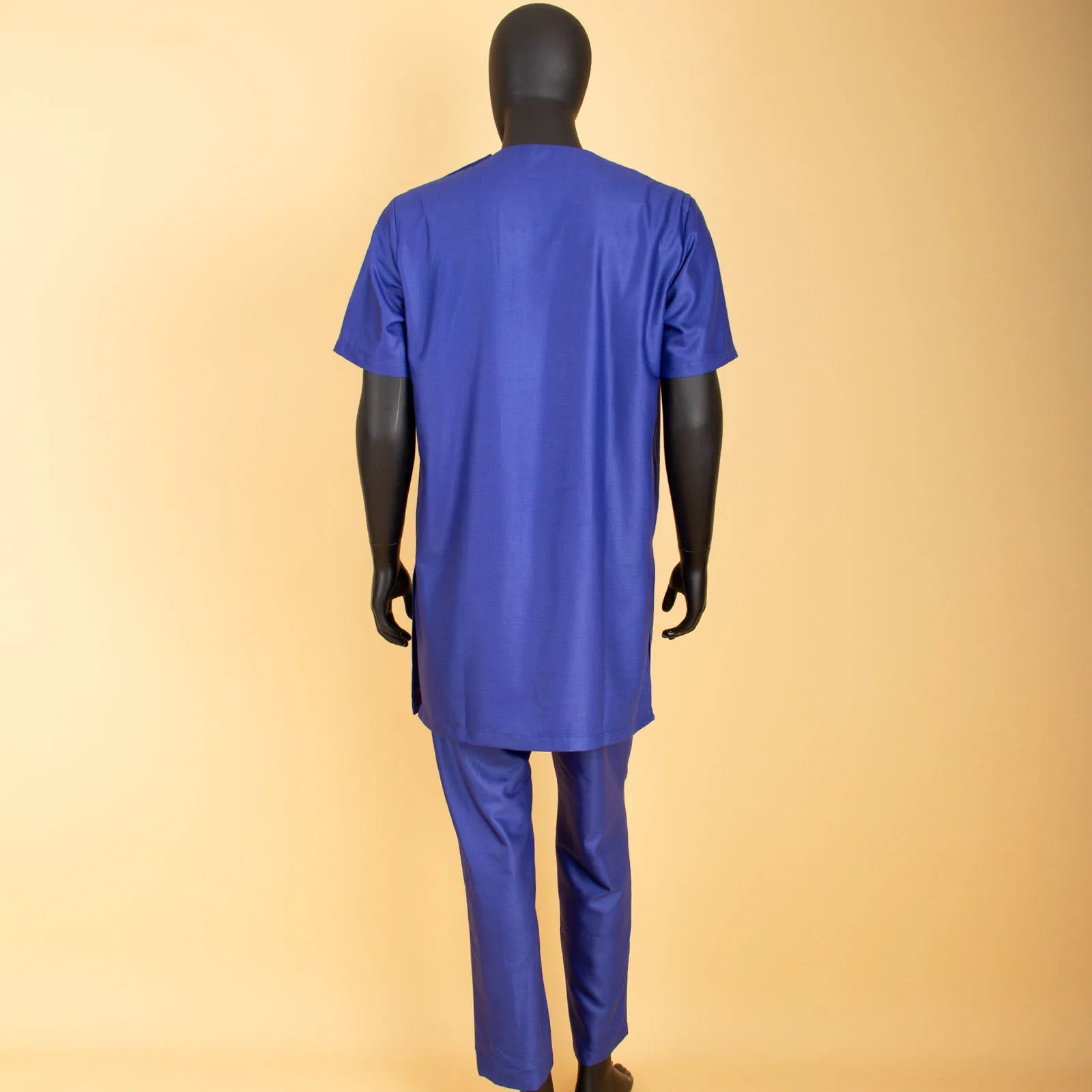 African Short Sleeve Dashiki Shirt and Pants Outfit Men’s 2-Piece Ankara Set