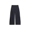 Damen lässige gestreifte weite Hose – High Waist plissierte gerade Hose