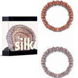 Das „Seidenfaden“-Slim-Set: Premium Skinny Scrunchies aus 100 % Maulbeerseide