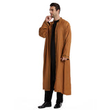 Muslimische Herren Eid Cardigan Abaya | Elegante Jubba Thobe und Ramadan Kimono